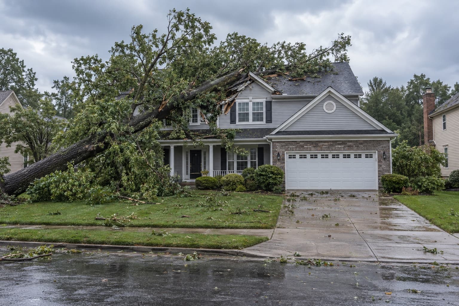 Storm Damage Repair in Erlanger, KY — illustrative property photograph